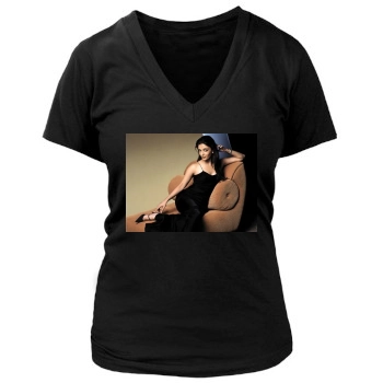 Aishwarya Rai Women's Deep V-Neck TShirt