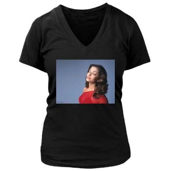 Aishwarya Rai Women's Deep V-Neck TShirt