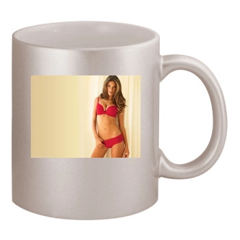 Alessandra Ambrosio 11oz Metallic Silver Mug