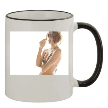 Alessandra Ambrosio 11oz Colored Rim & Handle Mug