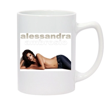 Alessandra Ambrosio 14oz White Statesman Mug