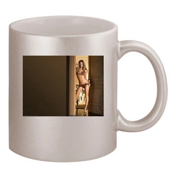 Alessandra Ambrosio 11oz Metallic Silver Mug