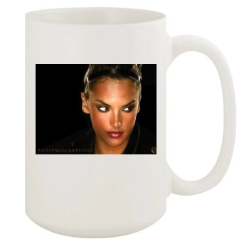 Alessandra Ambrosio 15oz White Mug