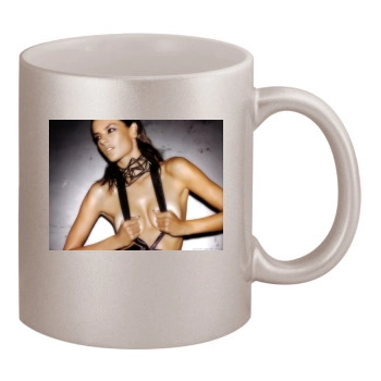 Alessandra Ambrosio 11oz Metallic Silver Mug