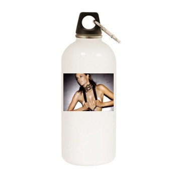 Alessandra Ambrosio White Water Bottle With Carabiner