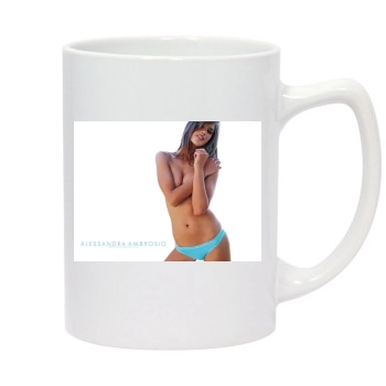 Alessandra Ambrosio 14oz White Statesman Mug