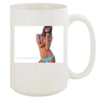 Alessandra Ambrosio 15oz White Mug