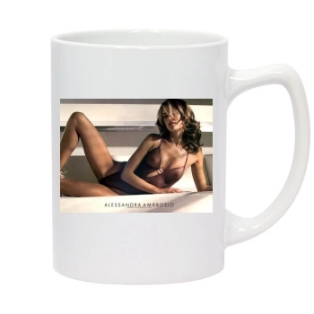 Alessandra Ambrosio 14oz White Statesman Mug