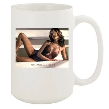 Alessandra Ambrosio 15oz White Mug