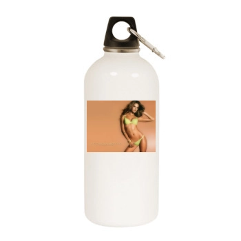 Alessandra Ambrosio White Water Bottle With Carabiner