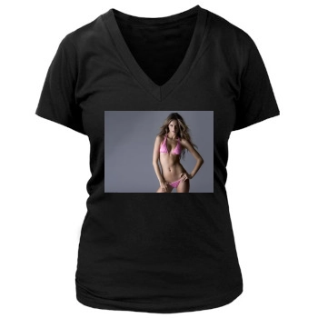 Alessandra Ambrosio Women's Deep V-Neck TShirt