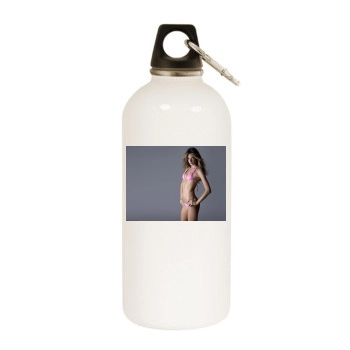 Alessandra Ambrosio White Water Bottle With Carabiner