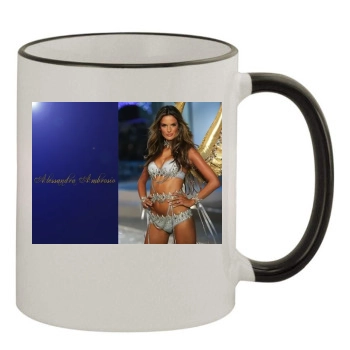 Alessandra Ambrosio 11oz Colored Rim & Handle Mug