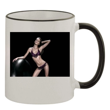 Alessandra Ambrosio 11oz Colored Rim & Handle Mug