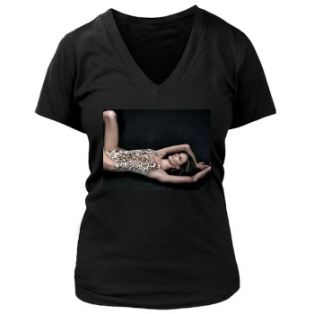 Alessandra Ambrosio Women's Deep V-Neck TShirt