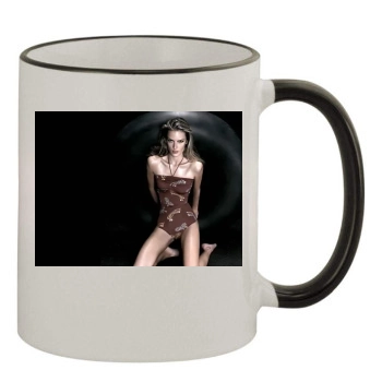 Alessandra Ambrosio 11oz Colored Rim & Handle Mug