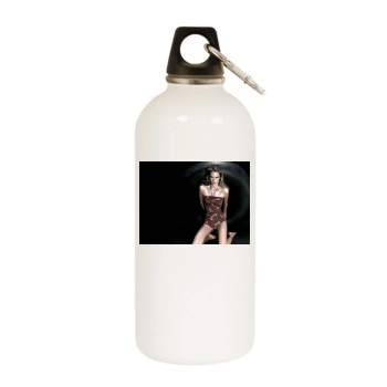 Alessandra Ambrosio White Water Bottle With Carabiner