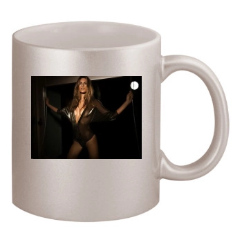 Alessandra Ambrosio 11oz Metallic Silver Mug