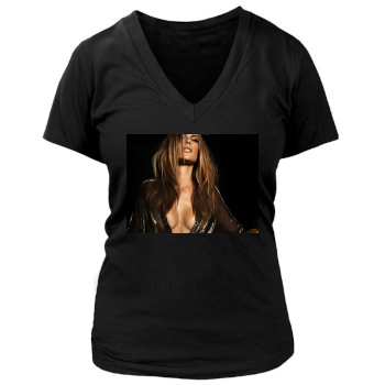 Alessandra Ambrosio Women's Deep V-Neck TShirt