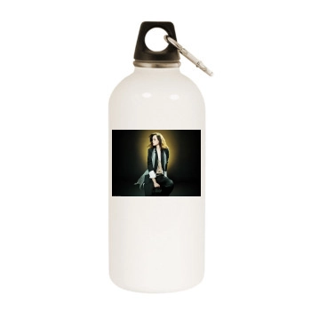 Alexis Bledel White Water Bottle With Carabiner