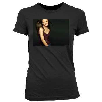 Alexis Bledel Women's Junior Cut Crewneck T-Shirt