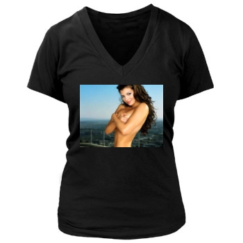 Ali Landry Women's Deep V-Neck TShirt