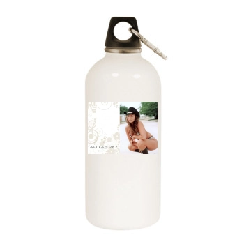 Ali Landry White Water Bottle With Carabiner