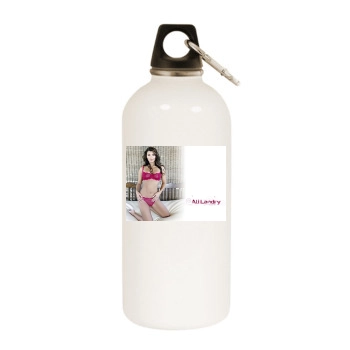 Ali Landry White Water Bottle With Carabiner