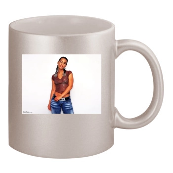 Alicia Keys 11oz Metallic Silver Mug