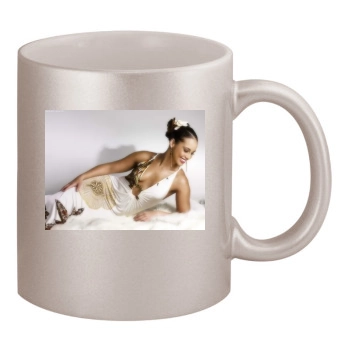 Alicia Keys 11oz Metallic Silver Mug