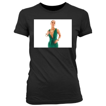 Alicia Keys Women's Junior Cut Crewneck T-Shirt