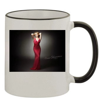 Alicia Silverstone 11oz Colored Rim & Handle Mug