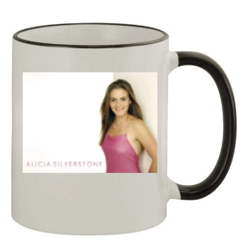 Alicia Silverstone 11oz Colored Rim & Handle Mug