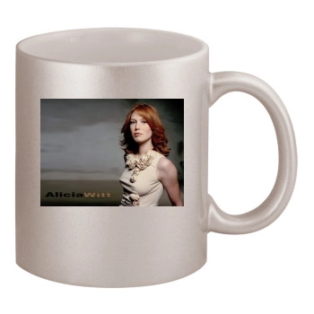 Alicia Witt 11oz Metallic Silver Mug