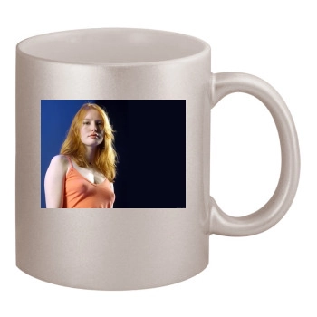 Alicia Witt 11oz Metallic Silver Mug