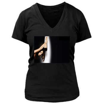 Alizee Women's Deep V-Neck TShirt