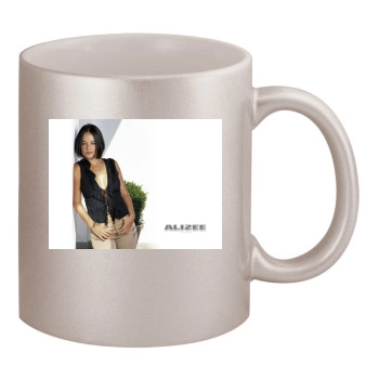 Alizee 11oz Metallic Silver Mug