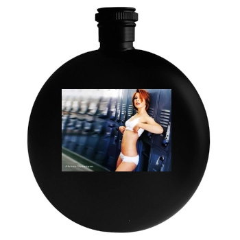 Alyson Hannigan Round Flask