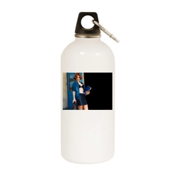 Alyson Hannigan White Water Bottle With Carabiner