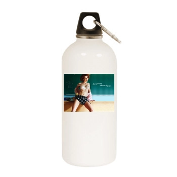 Alyson Hannigan White Water Bottle With Carabiner