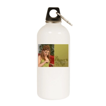 Alyson Hannigan White Water Bottle With Carabiner