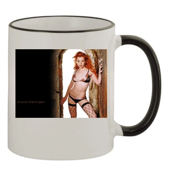 Alyson Hannigan 11oz Colored Rim & Handle Mug