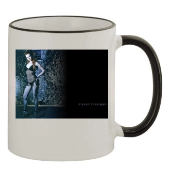 Alyson Hannigan 11oz Colored Rim & Handle Mug