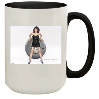 Alyssa Milano 15oz Colored Inner & Handle Mug