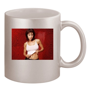 Alyssa Milano 11oz Metallic Silver Mug