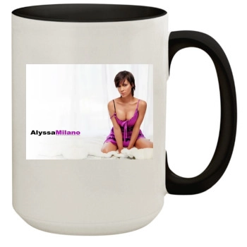 Alyssa Milano 15oz Colored Inner & Handle Mug