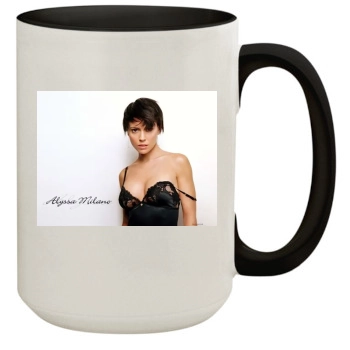 Alyssa Milano 15oz Colored Inner & Handle Mug