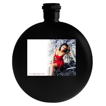 Alyssa Milano Round Flask