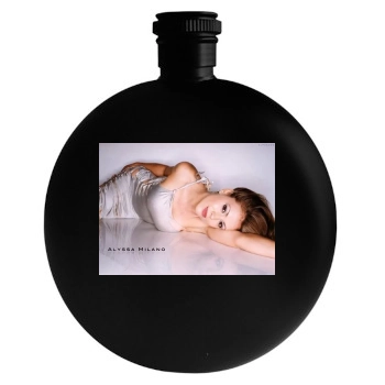 Alyssa Milano Round Flask