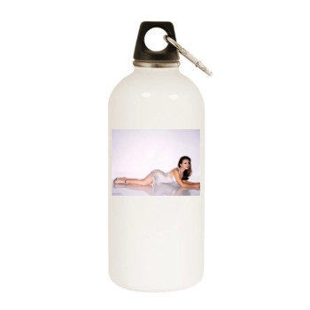 Alyssa Milano White Water Bottle With Carabiner